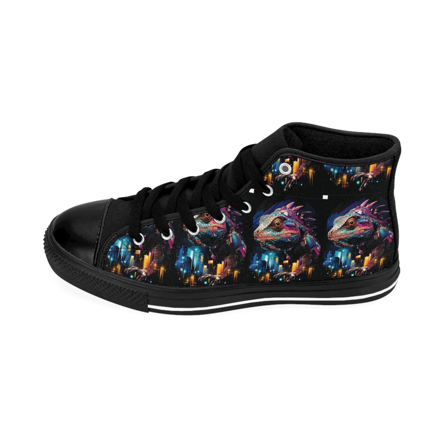 Vibrant High-Top Sneakers for Art Lovers, Unique Fashion, Casual Footwear, Trendy Statement Shoes, Creative Gifts, Festival Shoes
