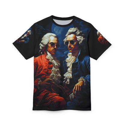 Vintage Baroque Portrait Tee — Dual Gentlemen Design