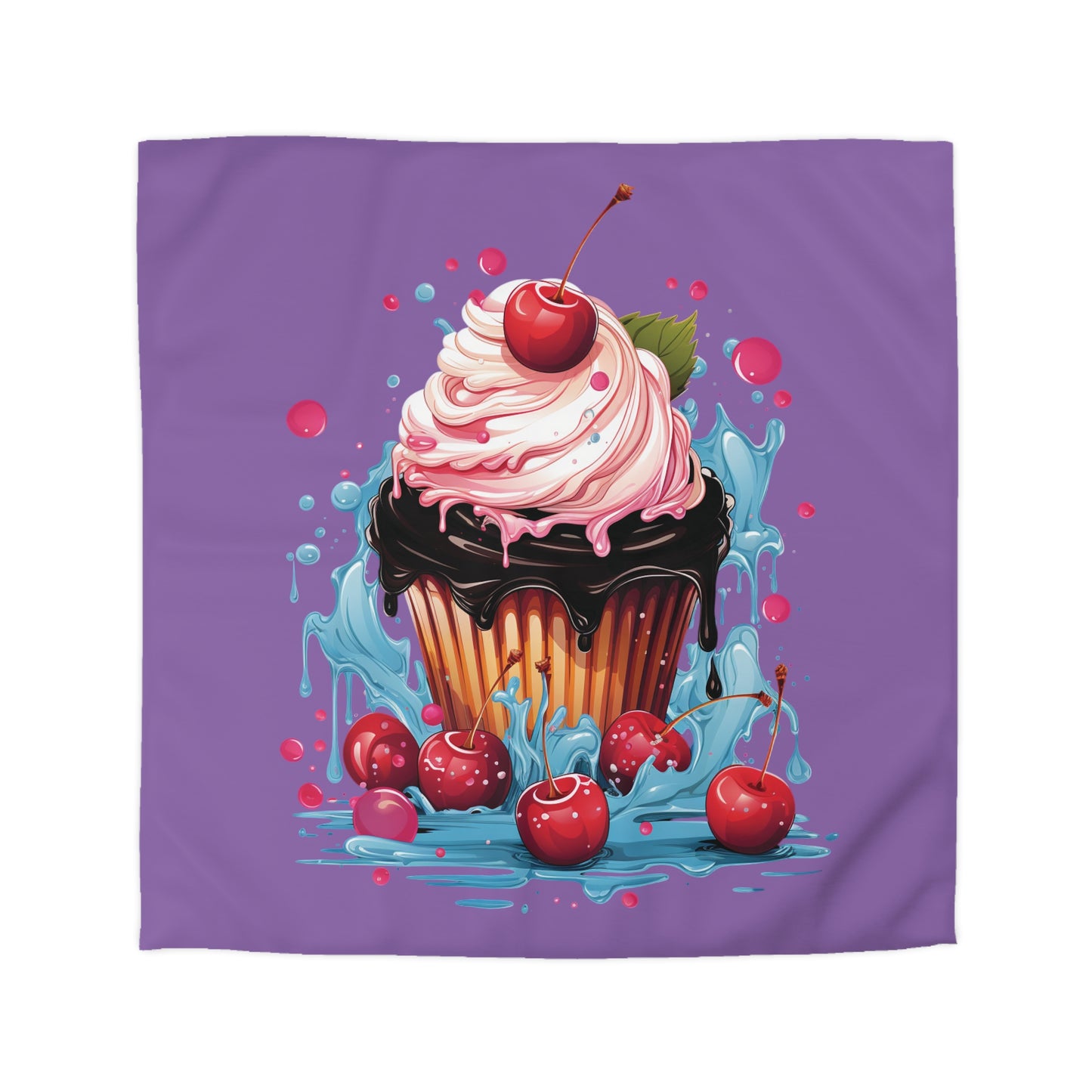 Sweet Treat Microfiber Duvet Cover - Whimsical Cupcake Design for Cozy Home Decor, Cute Bedding, Dessert Lovers Gift, Bedroom [...]