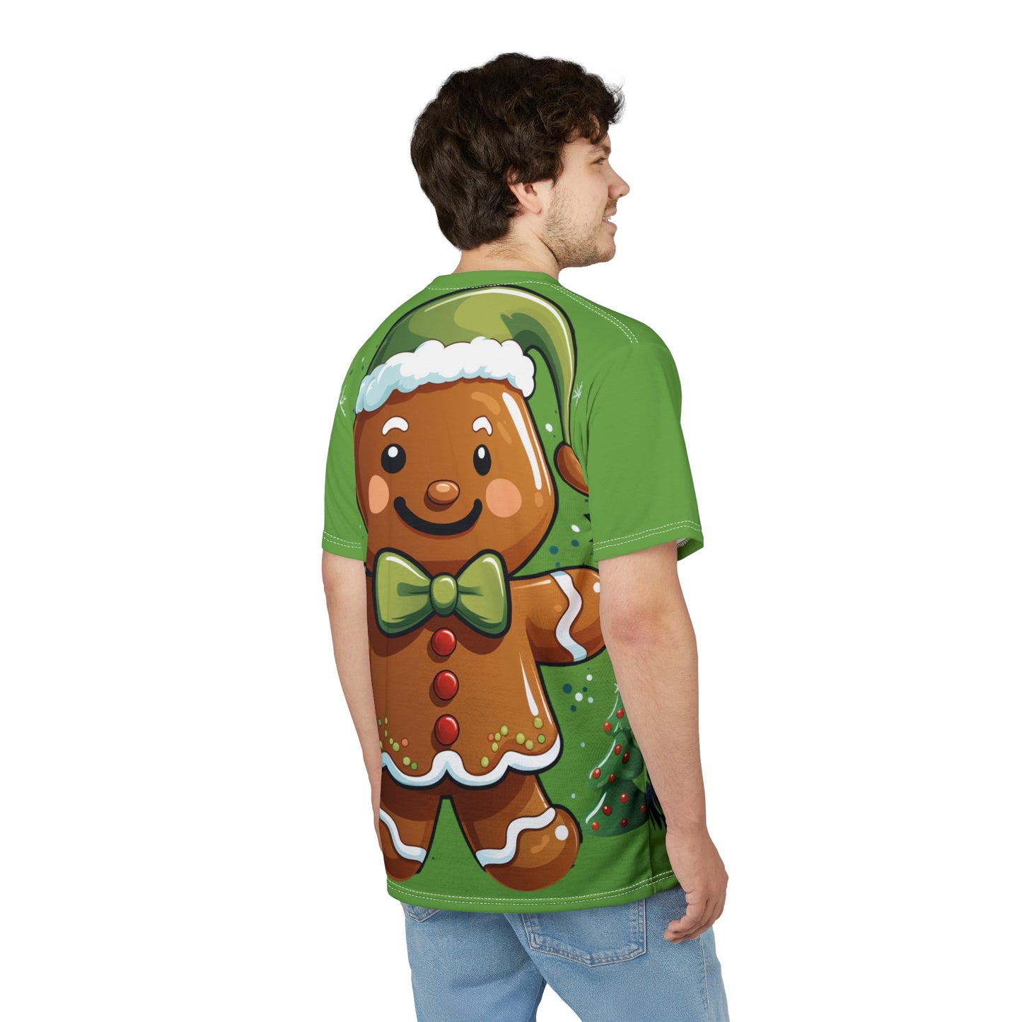 Santa Claus All-Over Print Tee — Vintage Cheer Christmas T-Shirt