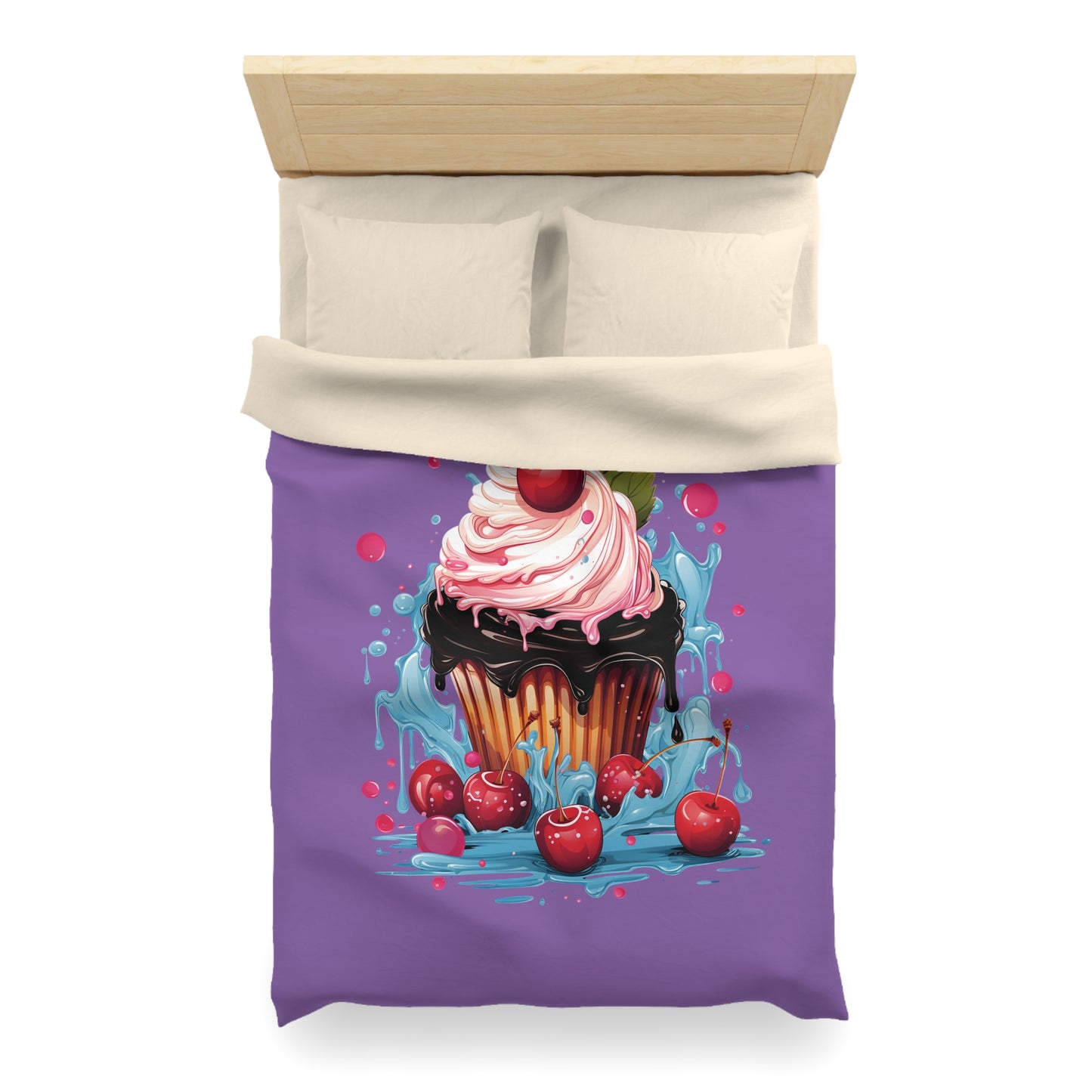 Sweet Treat Microfiber Duvet Cover - Whimsical Cupcake Design for Cozy Home Decor, Cute Bedding, Dessert Lovers Gift, Bedroom [...]