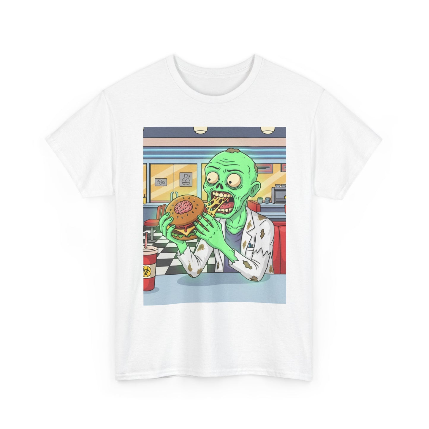 Zombie Feast Unisex Tee | Funny Graphic T-Shirt for Halloween, Horror Lovers, Unique Gift, Casual Wear, Party Shirt