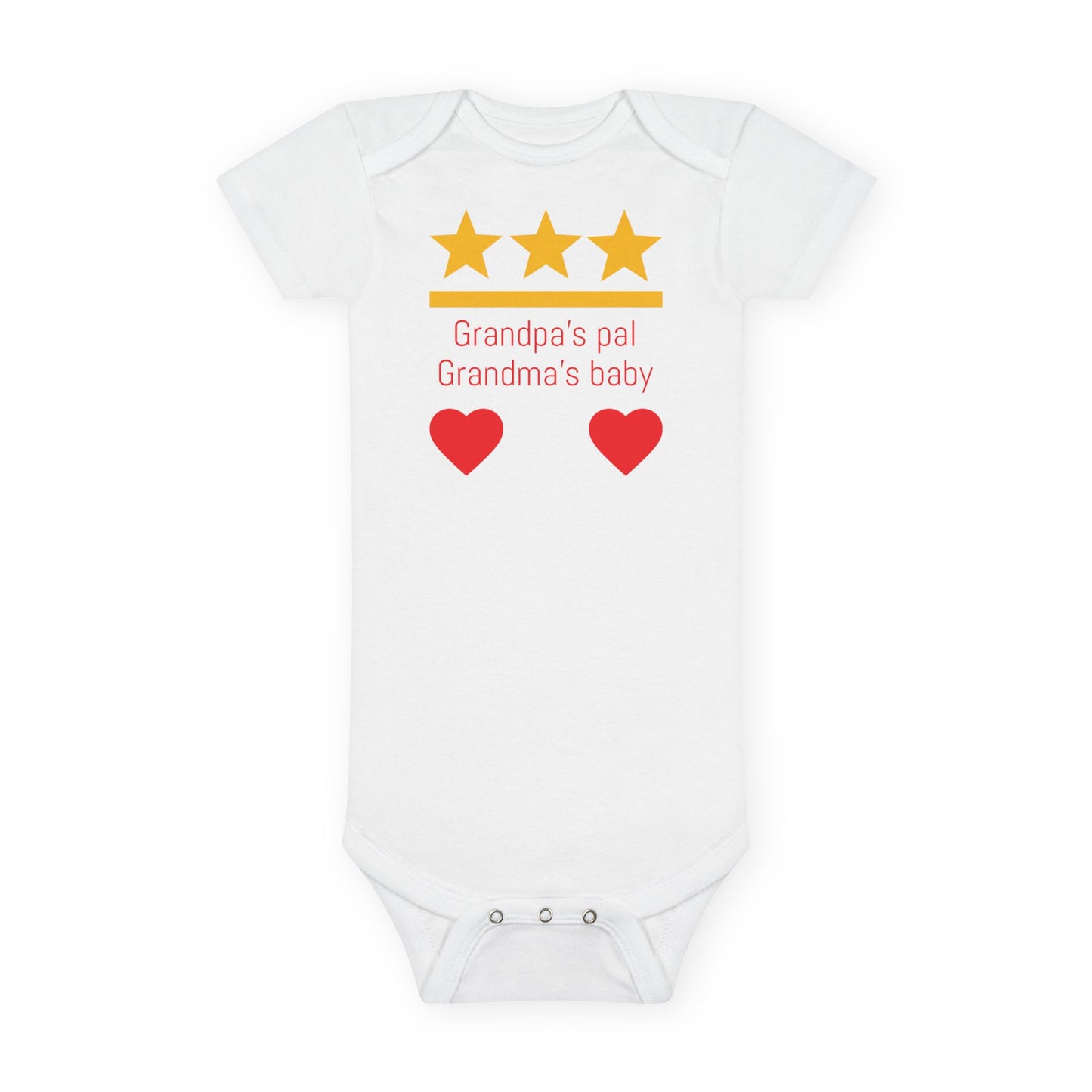 Baby Onesie with Heart Design - Perfect Gift for New Parents, Baby Shower, or Grandparents