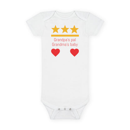 Baby Onesie with Heart Design - Perfect Gift for New Parents, Baby Shower, or Grandparents