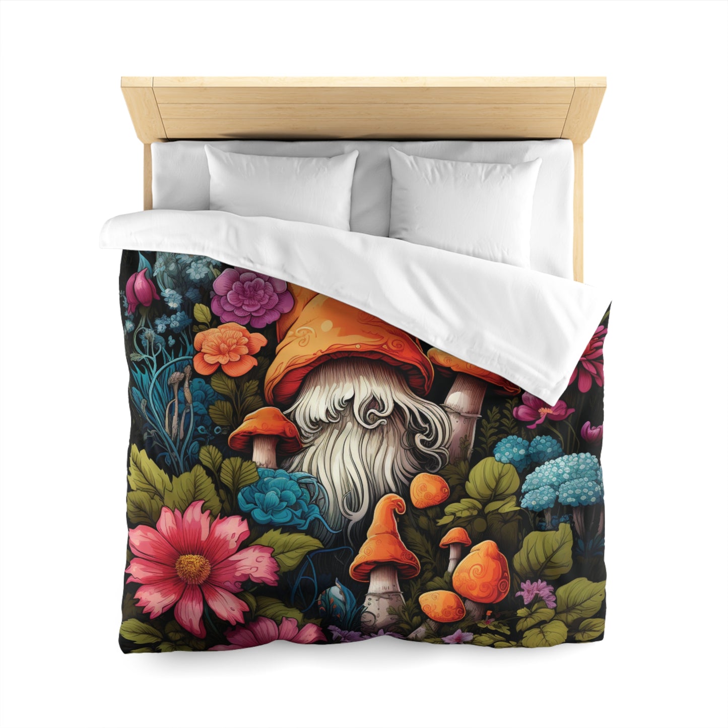 Whimsical Gnome Microfiber Duvet Cover | Cozy Bedding for Nature Lovers | Vibrant Floral Design | Home Decor Gift for Gardeners, [...]