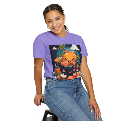 Cute Sushi Unisex T-Shirt, Fun Foodie Tee, Anime Sushi Art Shirt, Gift for Sushi Lovers, Casual Wear, Unique Graphic Tee