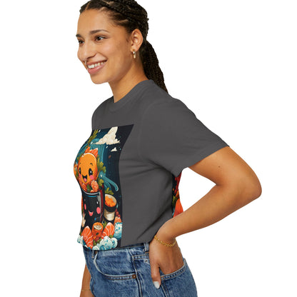 Cute Sushi Unisex T-Shirt, Fun Foodie Tee, Anime Sushi Art Shirt, Gift for Sushi Lovers, Casual Wear, Unique Graphic Tee