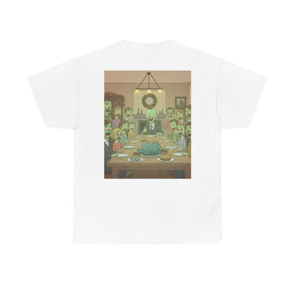 Zombie Feast Unisex Tee | Funny Graphic T-Shirt for Halloween, Horror Lovers, Unique Gift, Casual Wear, Party Shirt