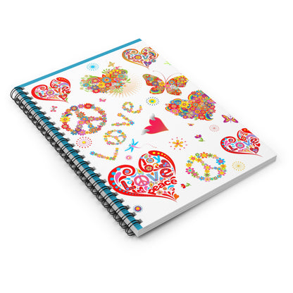 Colorful Love Spiral Notebook – Perfect for Journaling, Note-taking, Gifts, back-to-school, Creative Writing, Inspire