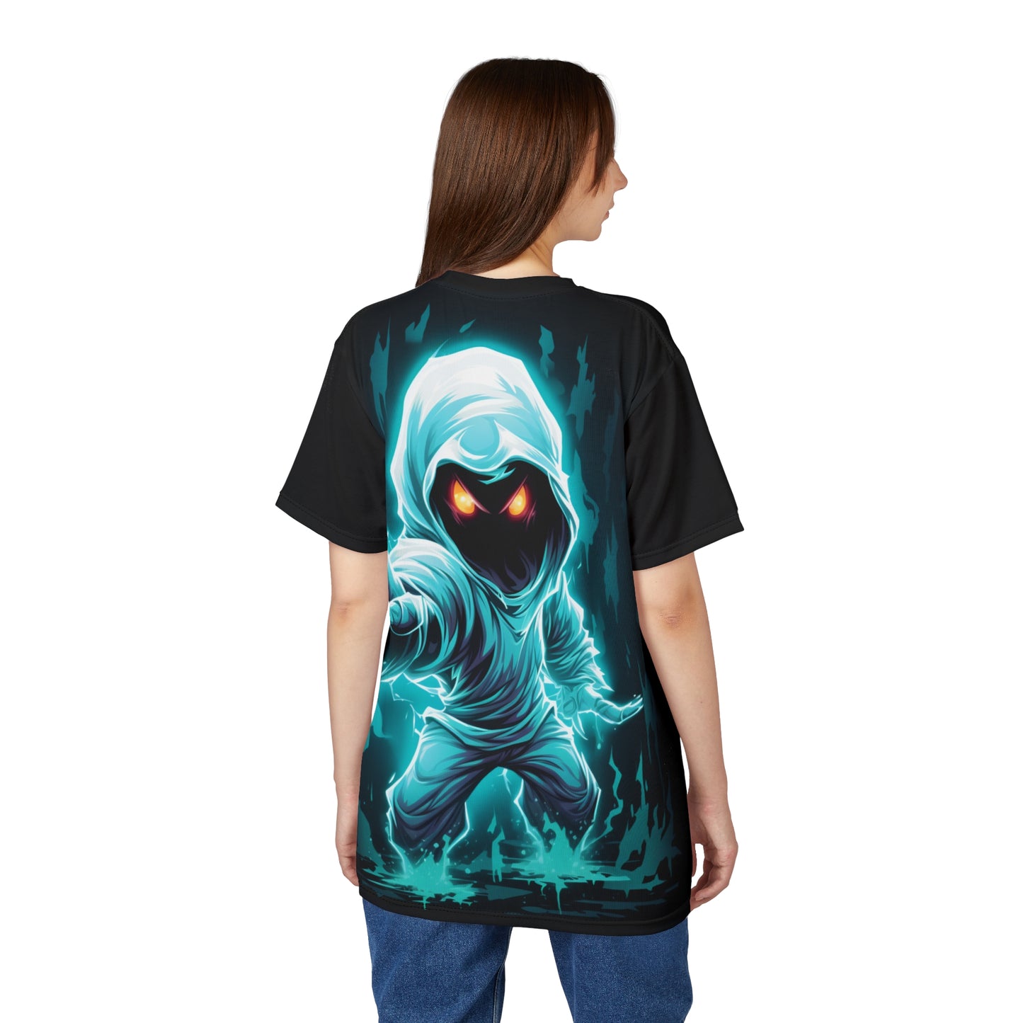 Mystic Hooded Spirit Tee — Glowing Phantom Graphic Shirt