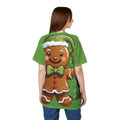 Santa Claus All-Over Print Tee — Vintage Cheer Christmas T-Shirt