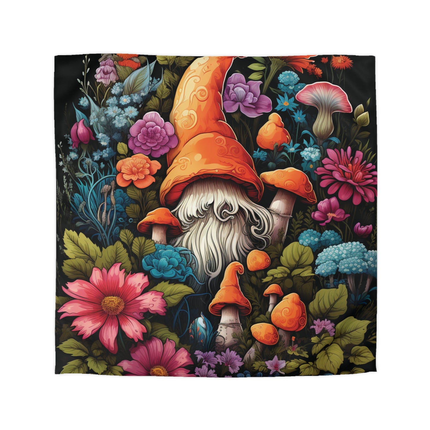 Whimsical Gnome Microfiber Duvet Cover | Cozy Bedding for Nature Lovers | Vibrant Floral Design | Home Decor Gift for Gardeners, [...]