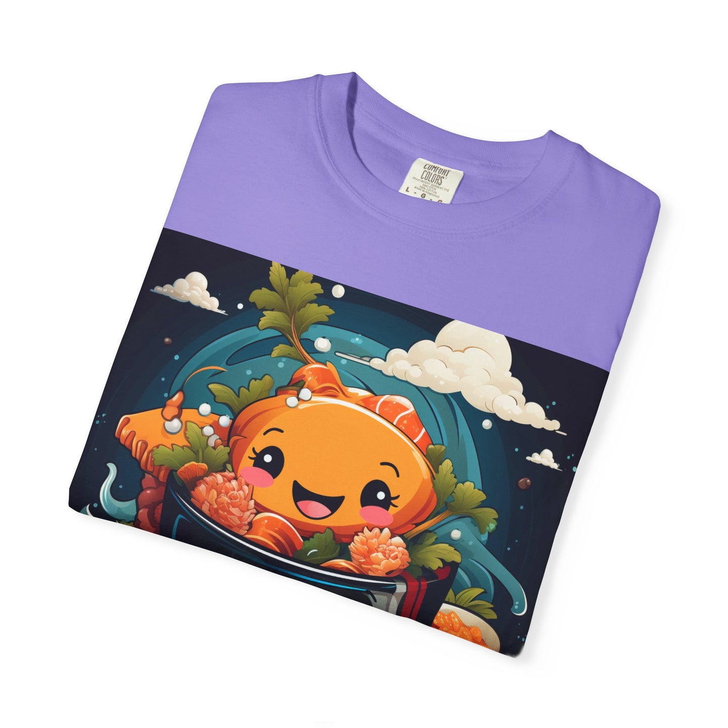 Cute Sushi Unisex T-Shirt, Fun Foodie Tee, Anime Sushi Art Shirt, Gift for Sushi Lovers, Casual Wear, Unique Graphic Tee