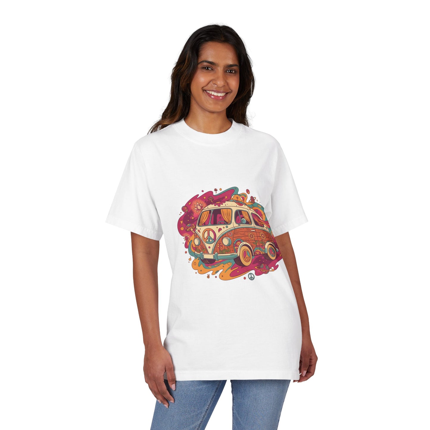 Unisex Garment-Dyed Drop-Shoulder T-Shirt