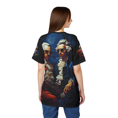 Vintage Baroque Portrait Tee — Dual Gentlemen Design