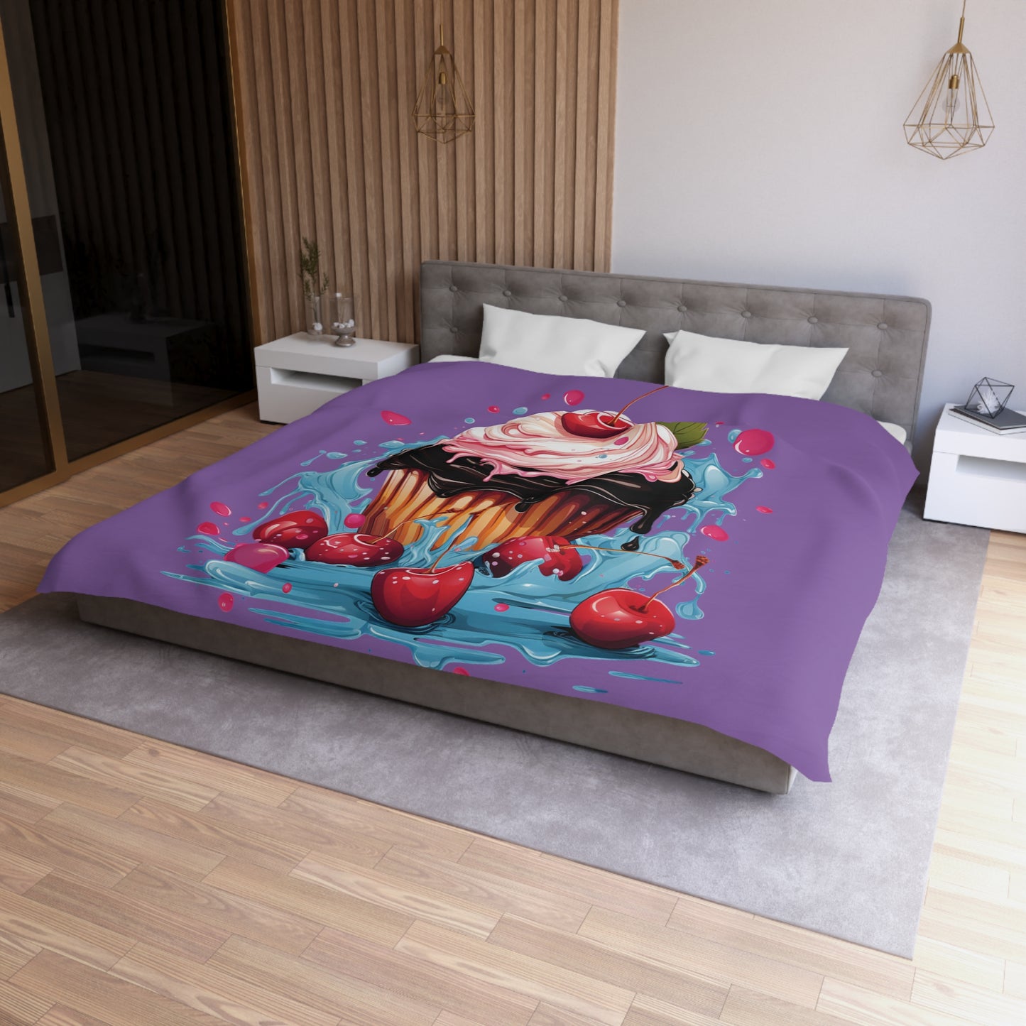 Sweet Treat Microfiber Duvet Cover - Whimsical Cupcake Design for Cozy Home Decor, Cute Bedding, Dessert Lovers Gift, Bedroom [...]