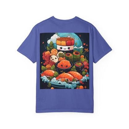 Cute Sushi Unisex T-Shirt, Fun Foodie Tee, Anime Sushi Art Shirt, Gift for Sushi Lovers, Casual Wear, Unique Graphic Tee