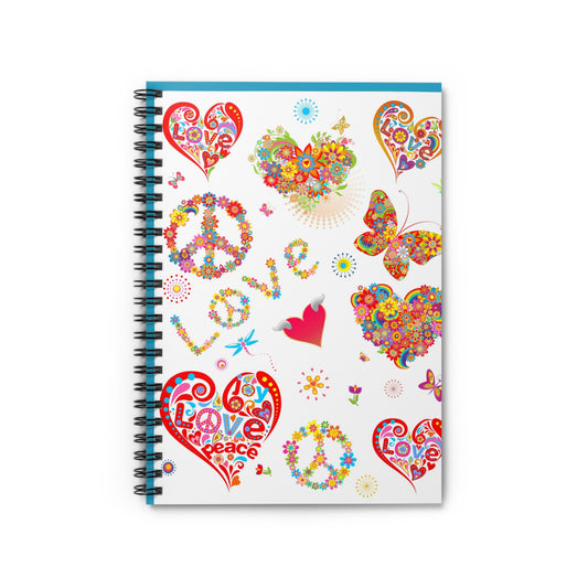 Colorful Love Spiral Notebook – Perfect for Journaling, Note-taking, Gifts, back-to-school, Creative Writing, Inspire