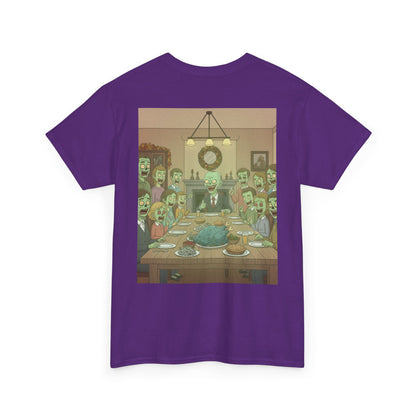 Zombie Feast Unisex Tee | Funny Graphic T-Shirt for Halloween, Horror Lovers, Unique Gift, Casual Wear, Party Shirt