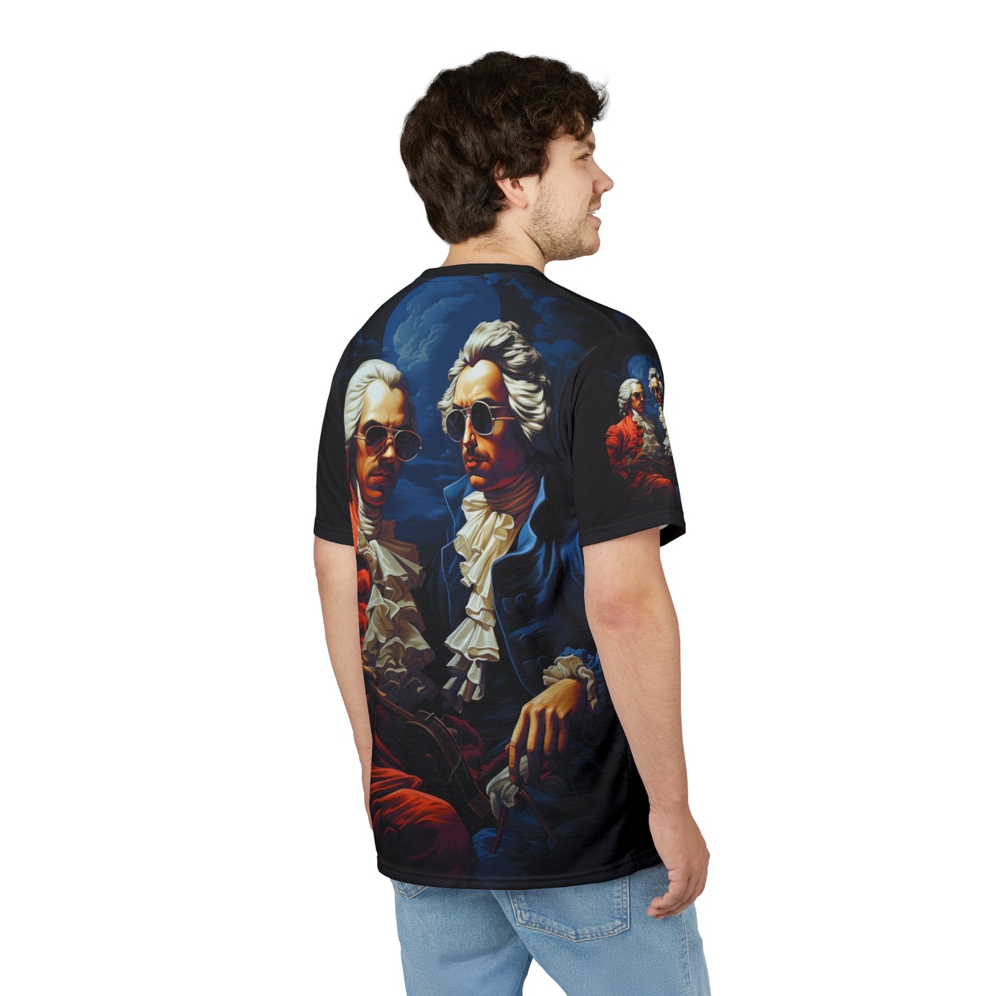Vintage Baroque Portrait Tee — Dual Gentlemen Design