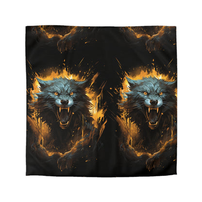 Fierce Wolf Microfiber Duvet Cover | Cozy Bedroom Decor, Gift for Animal Lovers, Halloween Home Accent, Rustic Bedding, Unique Bedroom [...]