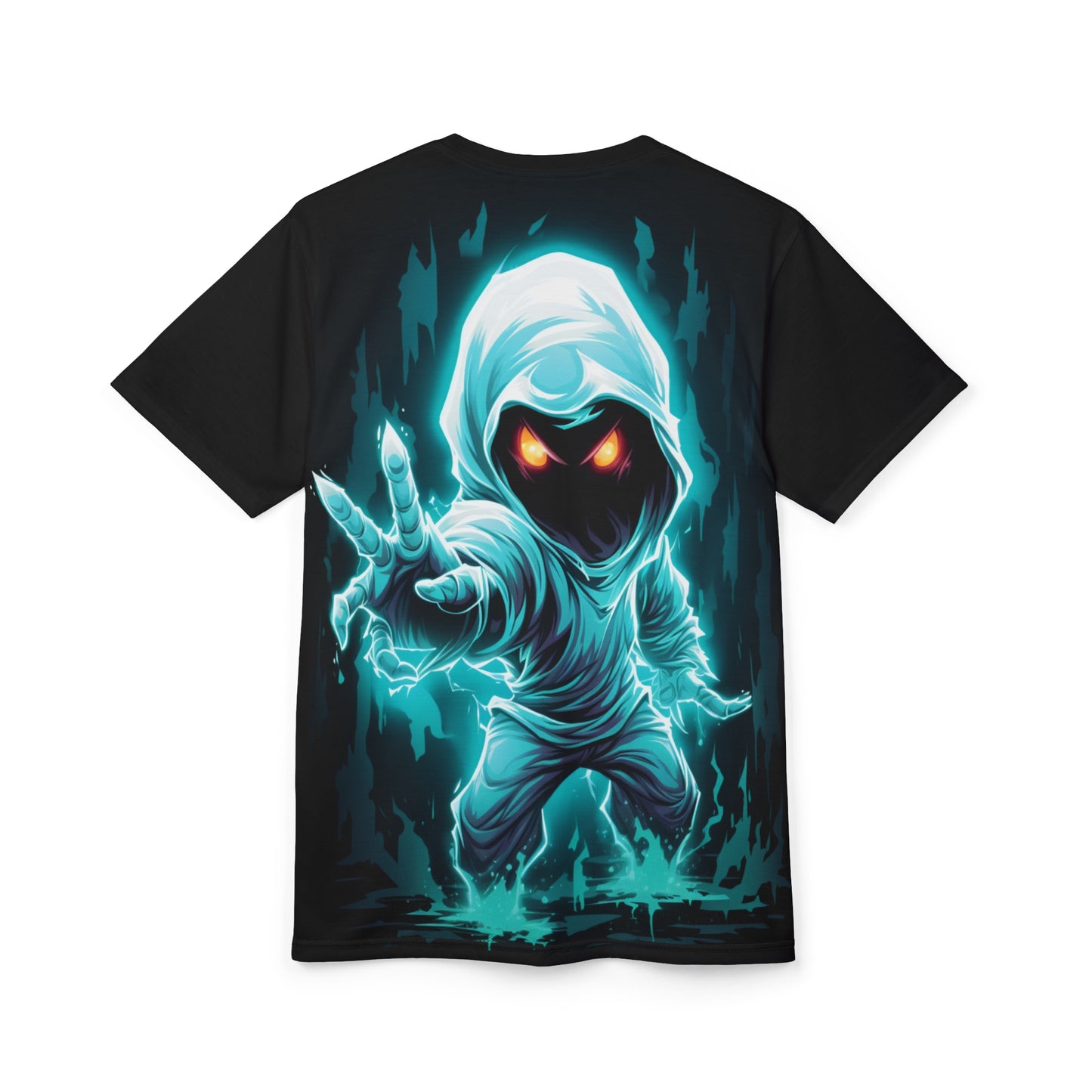 Mystic Hooded Spirit Tee — Glowing Phantom Graphic Shirt