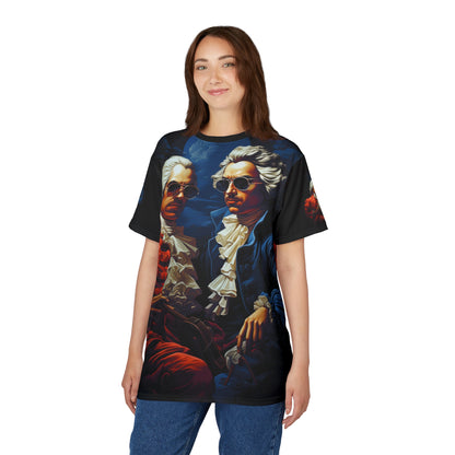 Vintage Baroque Portrait Tee — Dual Gentlemen Design