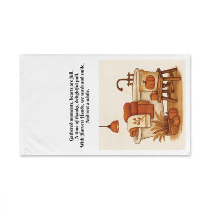 Rustic Autumn Hand Towel, Fall Decor, Bathroom Essentials, Thanksgiving Gift, Cozy Home Accessory