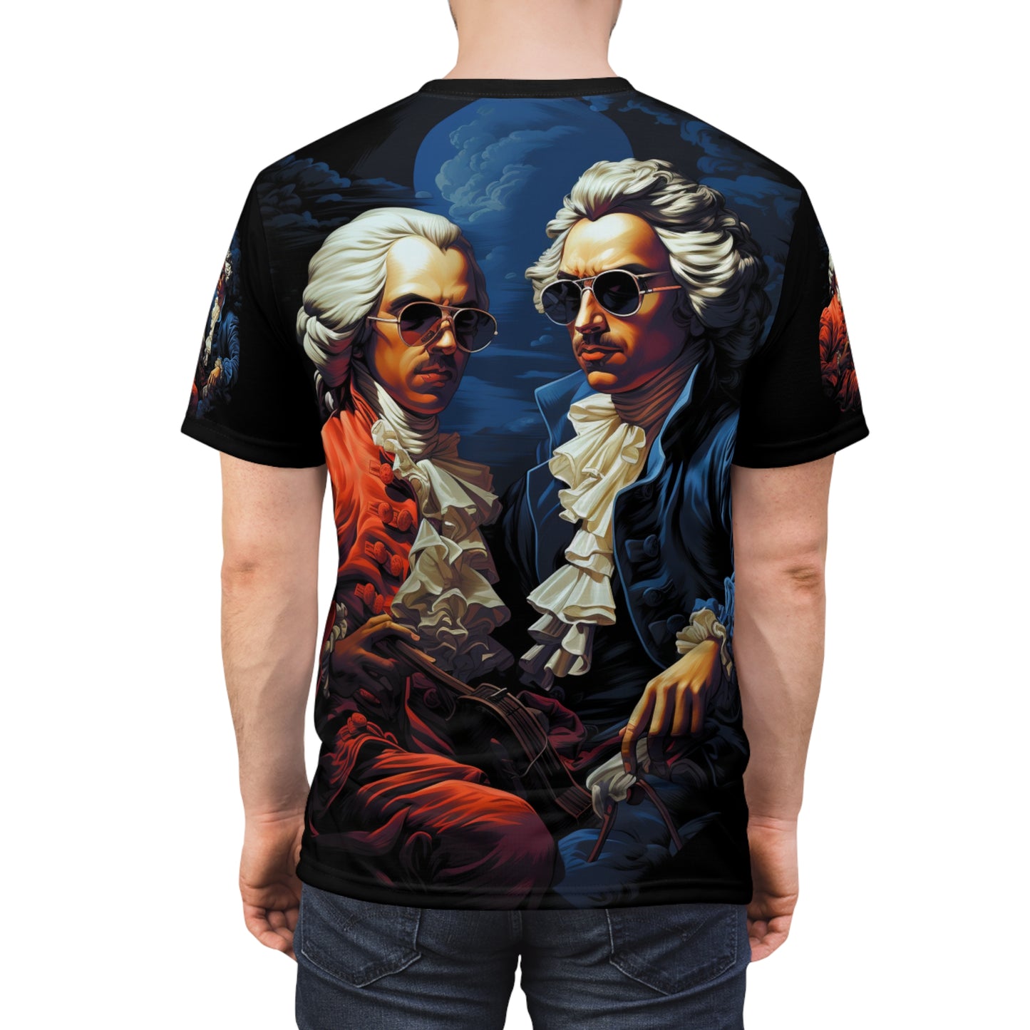 Vintage Baroque Portrait Tee — Dual Gentlemen Design
