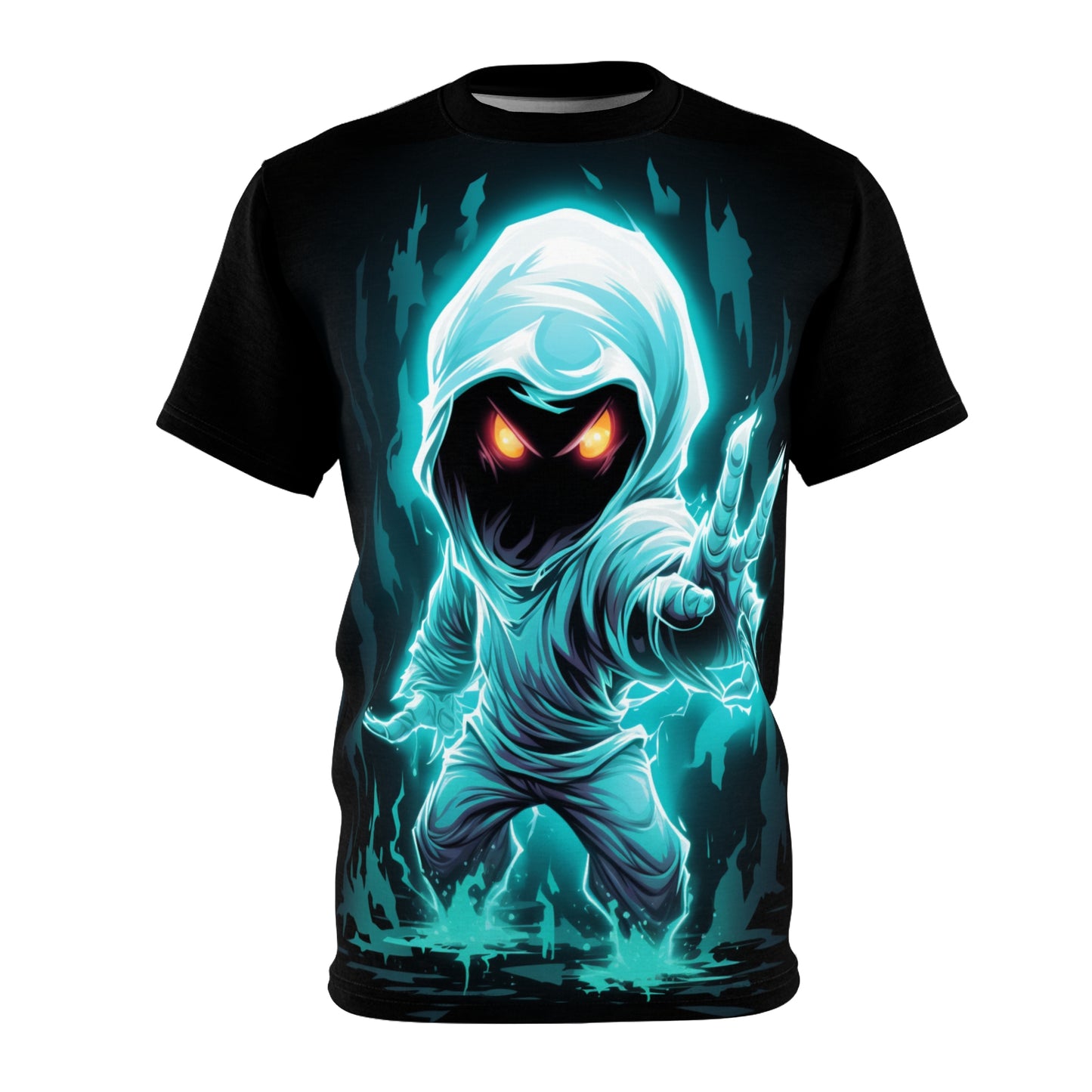 Mystic Hooded Spirit Tee — Glowing Phantom Graphic Shirt