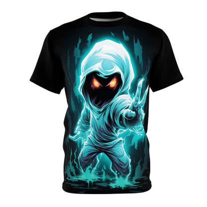 Mystic Hooded Spirit Tee — Glowing Phantom Graphic Shirt