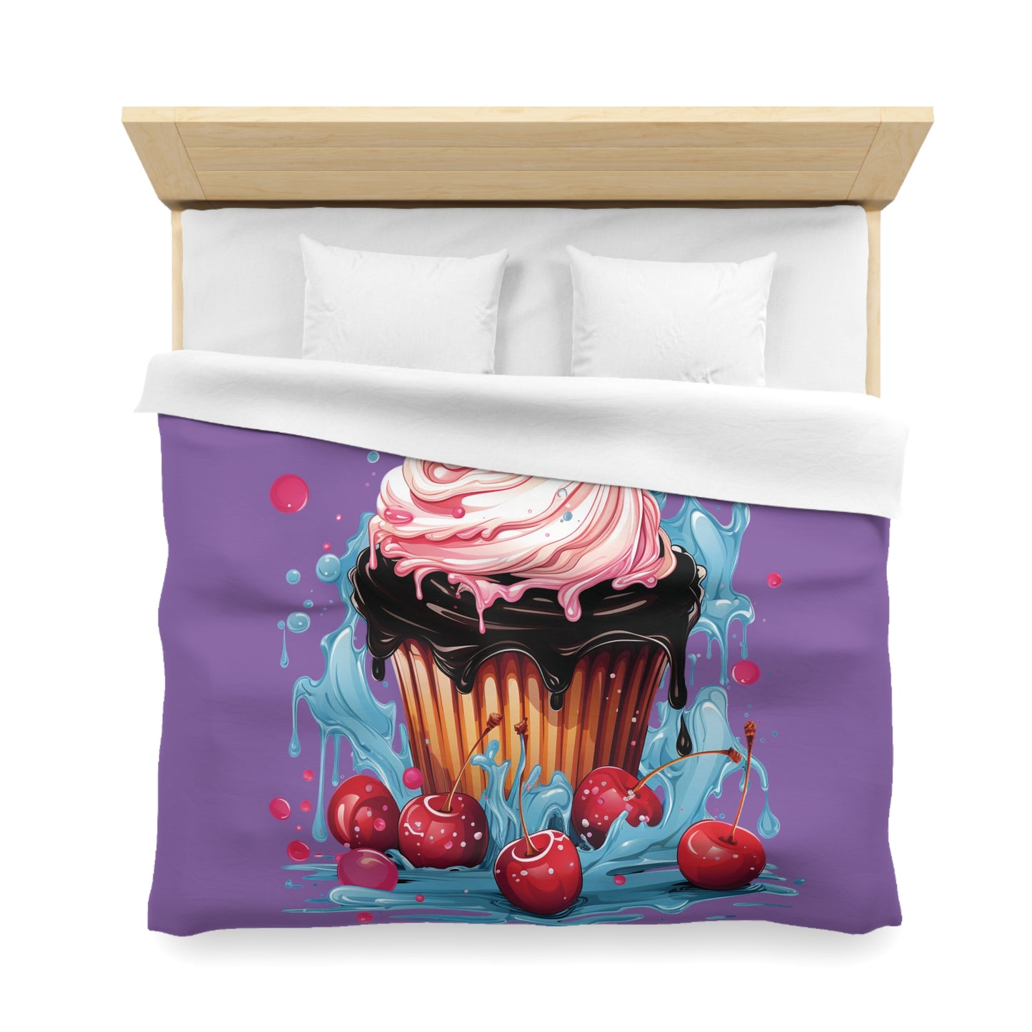 Sweet Treat Microfiber Duvet Cover - Whimsical Cupcake Design for Cozy Home Decor, Cute Bedding, Dessert Lovers Gift, Bedroom [...]
