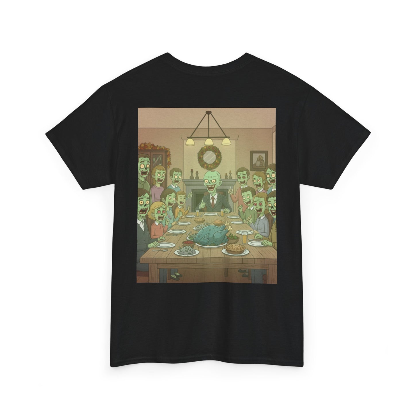 Zombie Feast Unisex Tee | Funny Graphic T-Shirt for Halloween, Horror Lovers, Unique Gift, Casual Wear, Party Shirt