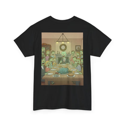 Zombie Feast Unisex Tee | Funny Graphic T-Shirt for Halloween, Horror Lovers, Unique Gift, Casual Wear, Party Shirt