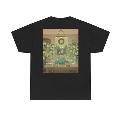 Zombie Feast Unisex Tee | Funny Graphic T-Shirt for Halloween, Horror Lovers, Unique Gift, Casual Wear, Party Shirt