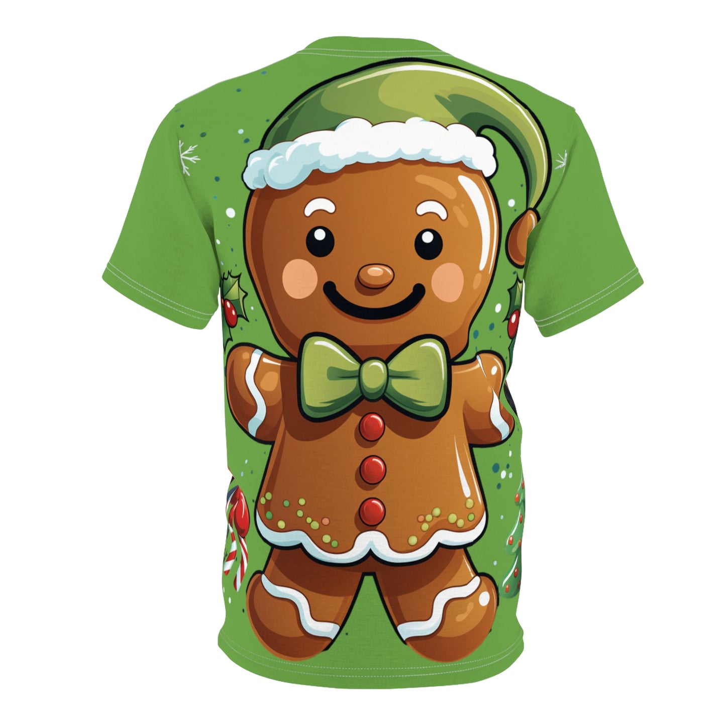 Santa Claus All-Over Print Tee — Vintage Cheer Christmas T-Shirt