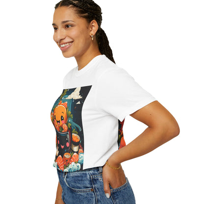 Cute Sushi Unisex T-Shirt, Fun Foodie Tee, Anime Sushi Art Shirt, Gift for Sushi Lovers, Casual Wear, Unique Graphic Tee