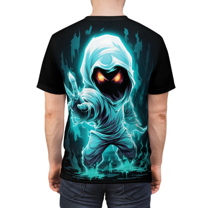 Mystic Hooded Spirit Tee — Glowing Phantom Graphic Shirt
