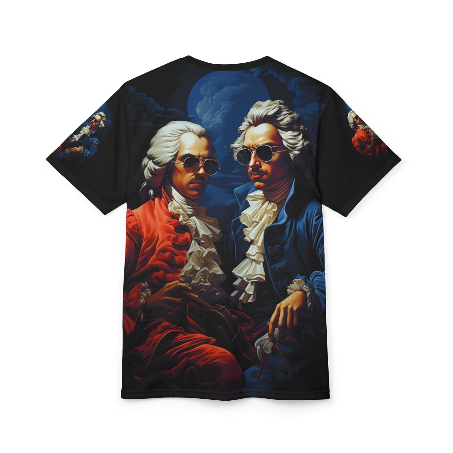 Vintage Baroque Portrait Tee — Dual Gentlemen Design