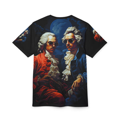 Vintage Baroque Portrait Tee — Dual Gentlemen Design
