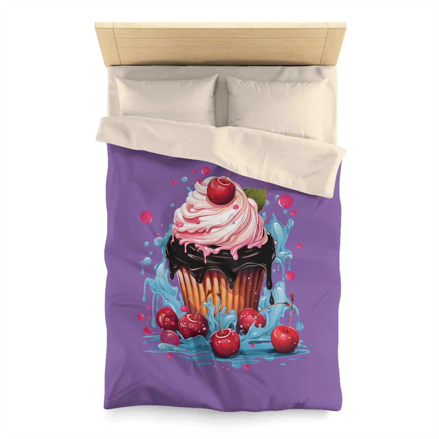 Sweet Treat Microfiber Duvet Cover - Whimsical Cupcake Design for Cozy Home Decor, Cute Bedding, Dessert Lovers Gift, Bedroom [...]