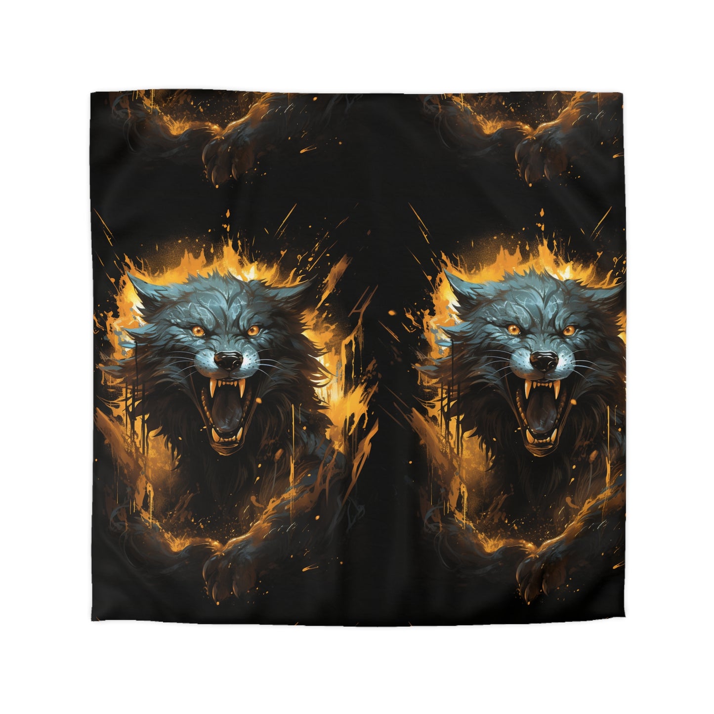 Fierce Wolf Microfiber Duvet Cover | Cozy Bedroom Decor, Gift for Animal Lovers, Halloween Home Accent, Rustic Bedding, Unique Bedroom [...]