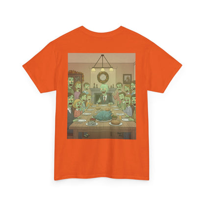 Zombie Feast Unisex Tee | Funny Graphic T-Shirt for Halloween, Horror Lovers, Unique Gift, Casual Wear, Party Shirt