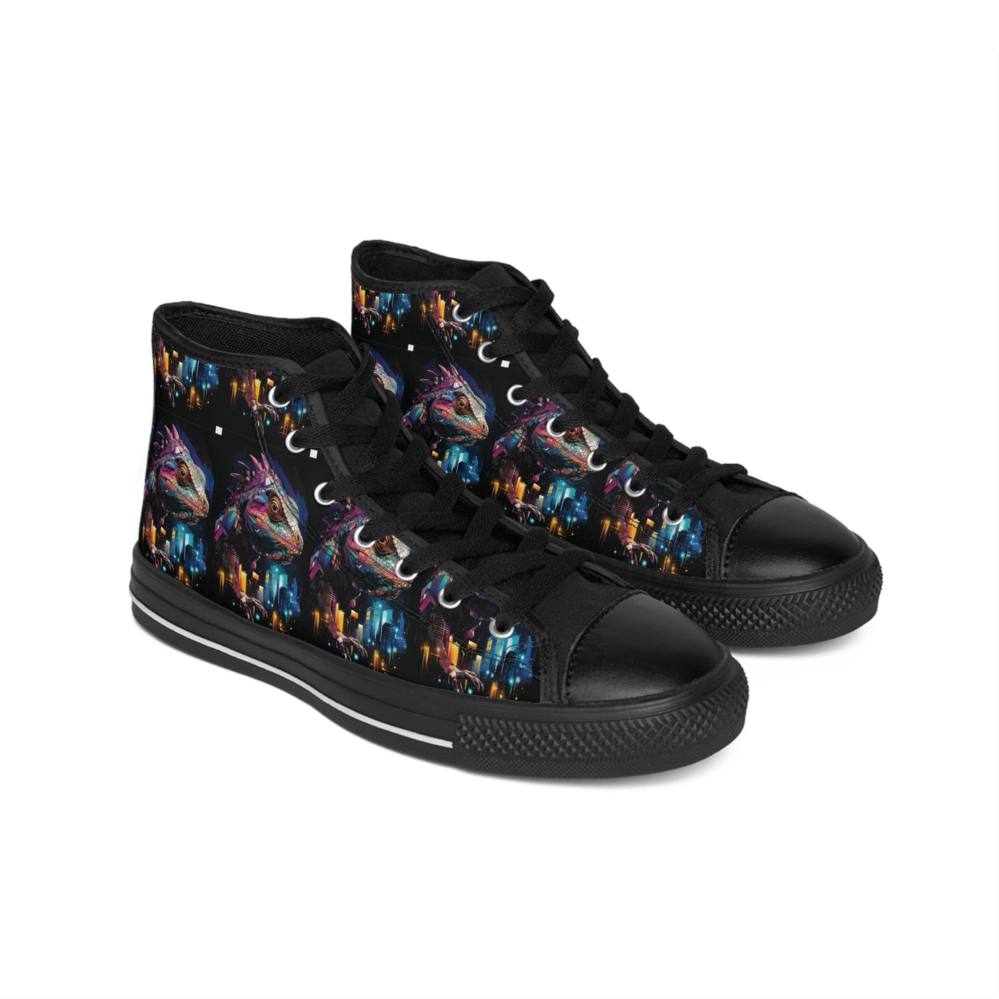 Vibrant High-Top Sneakers for Art Lovers, Unique Fashion, Casual Footwear, Trendy Statement Shoes, Creative Gifts, Festival Shoes