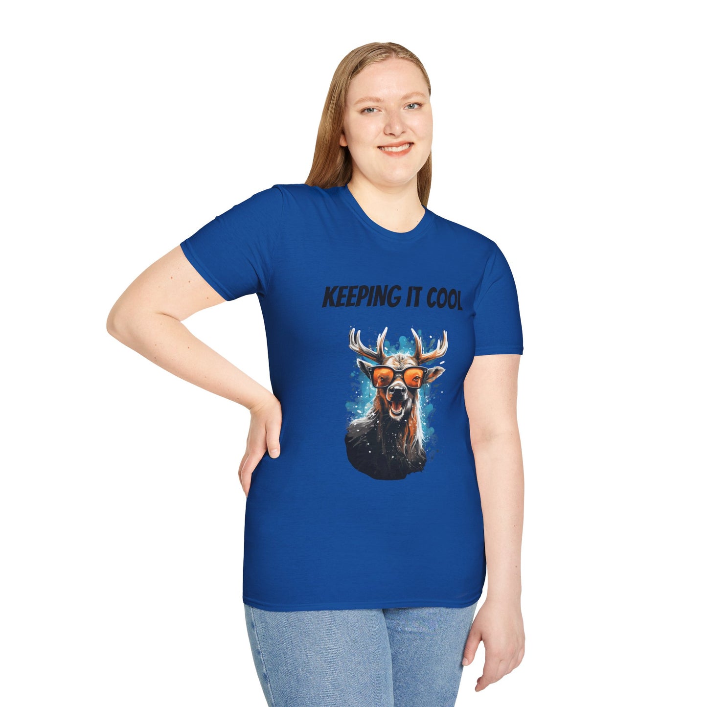 Keeping It Cool Moose T-Shirt — Funny Sunglasses Moose Graphic Tee