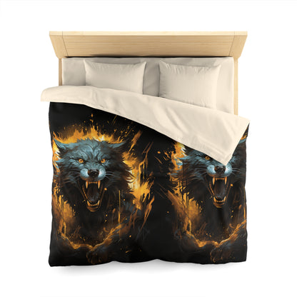 Fierce Wolf Microfiber Duvet Cover | Cozy Bedroom Decor, Gift for Animal Lovers, Halloween Home Accent, Rustic Bedding, Unique Bedroom [...]