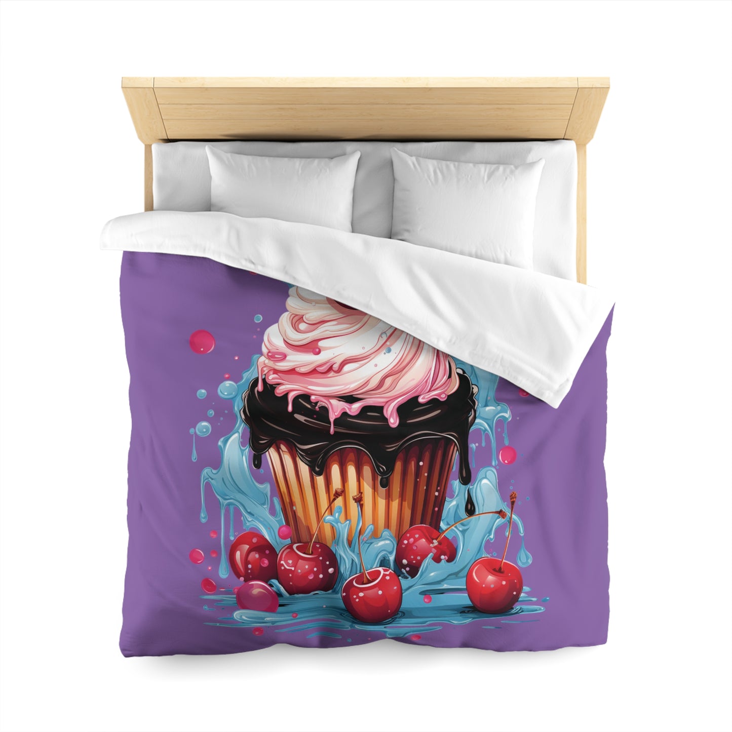 Sweet Treat Microfiber Duvet Cover - Whimsical Cupcake Design for Cozy Home Decor, Cute Bedding, Dessert Lovers Gift, Bedroom [...]