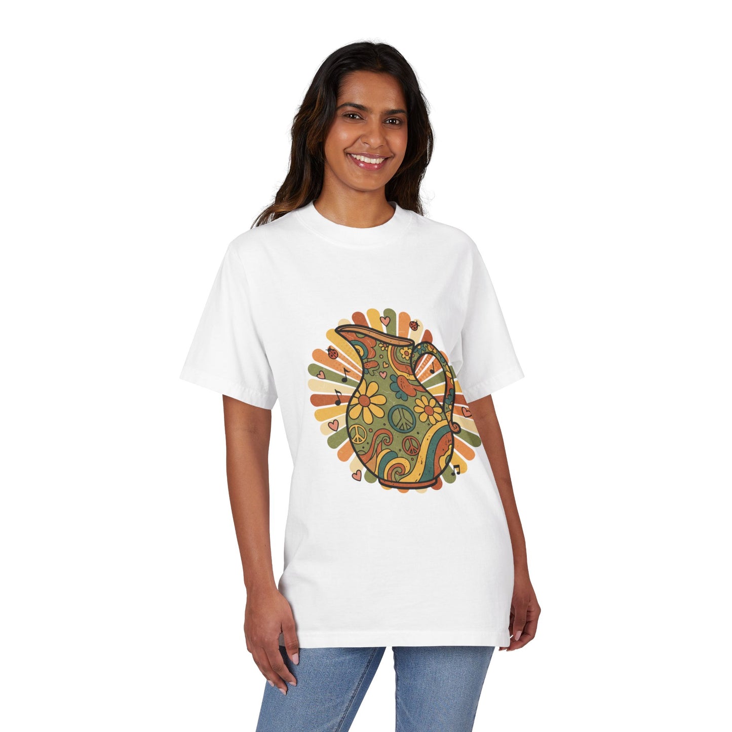 Unisex Garment-Dyed Drop-Shoulder T-Shirt